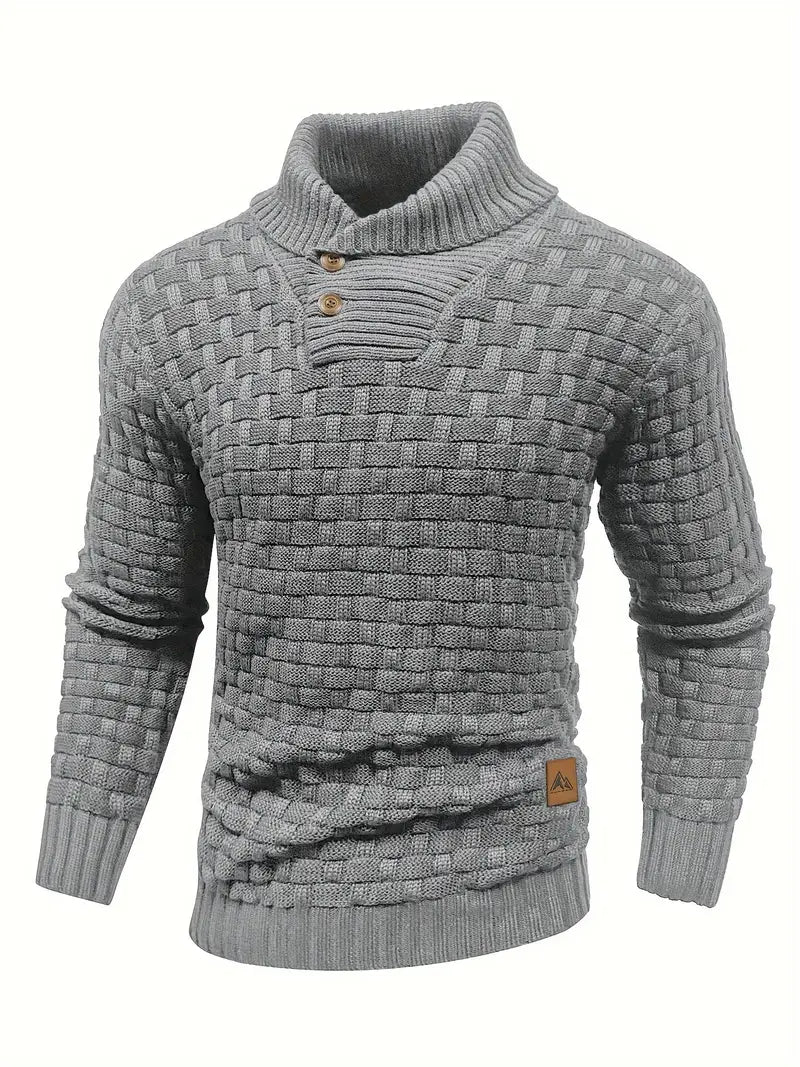 Percival | Cozy Textured Collar Sweater