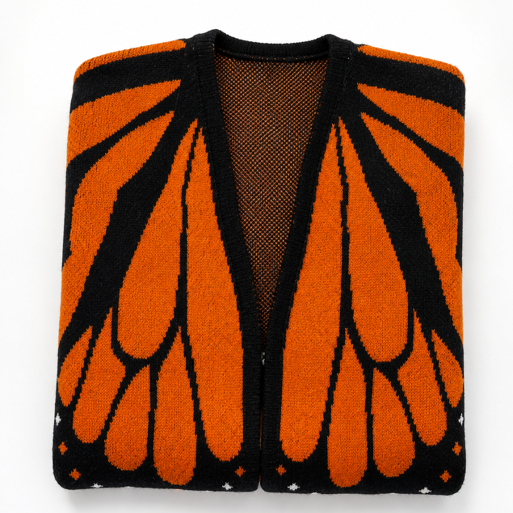 Lumessa | Butterfly Pattern Knit Cardigan