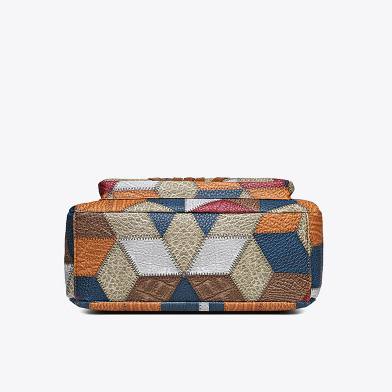 Kirelle | Geometric Patchwork Crossbody Bag