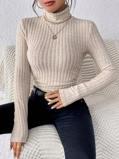 Hadley | Slim Fit Ribbed Turtleneck Sweater