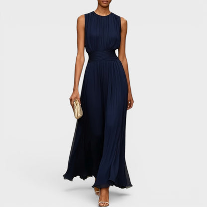 Beatrix | Elegant Pleated Waist Maxi Dress