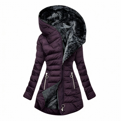 Keely | Plush Lined Hooded Puffer Coat