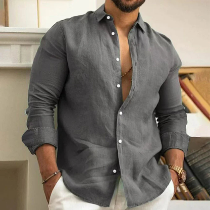 Fintan | Classic Linen Button Shirt
