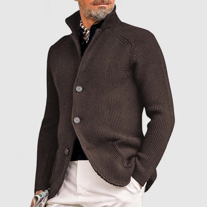 Jenson | Refined High Collar Knit Blazer