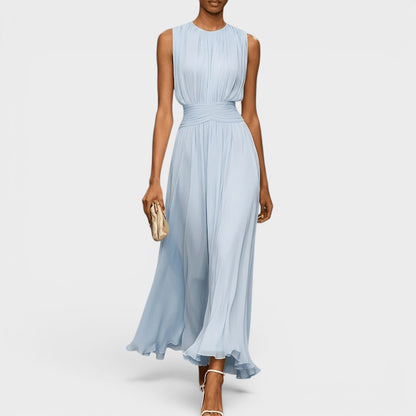 Beatrix | Elegant Pleated Waist Maxi Dress