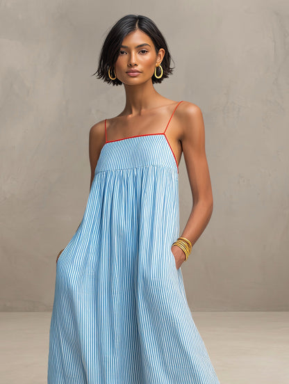 Eulina | Lightweight Spaghetti Strap Maxi Dress