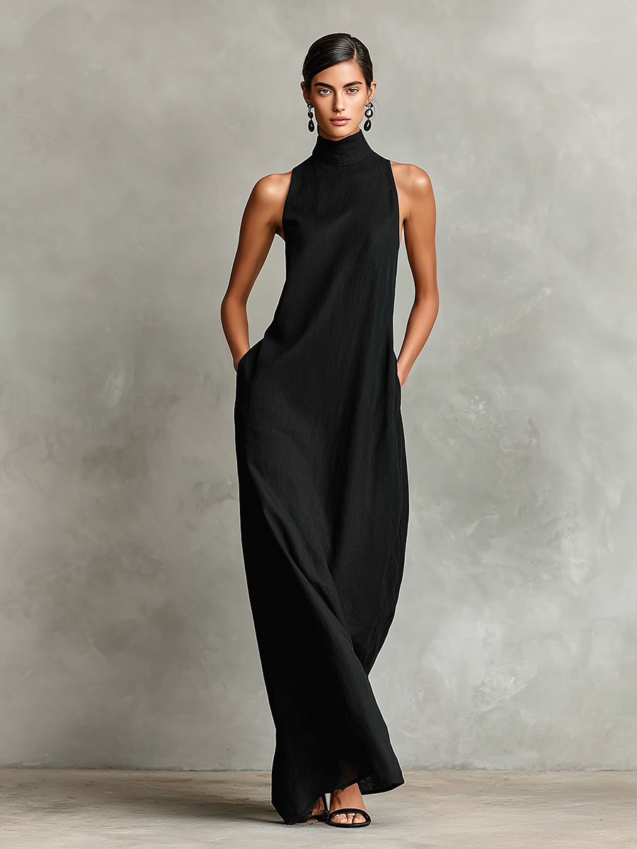 Darielle | Refined Sleeveless Flowing Maxi Dress