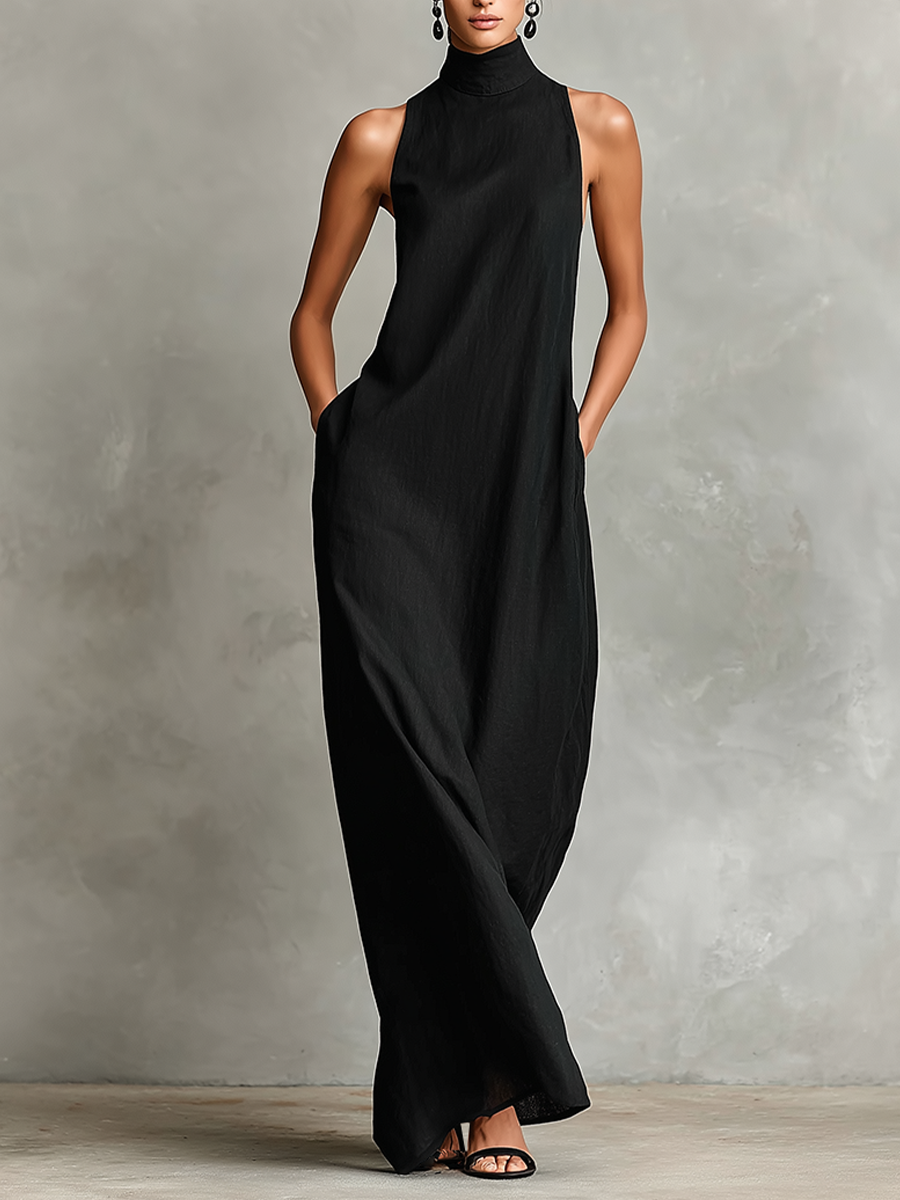 Darielle | Refined Sleeveless Flowing Maxi Dress