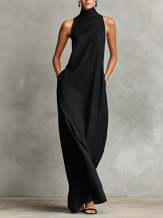 Darielle | Refined Sleeveless Flowing Maxi Dress