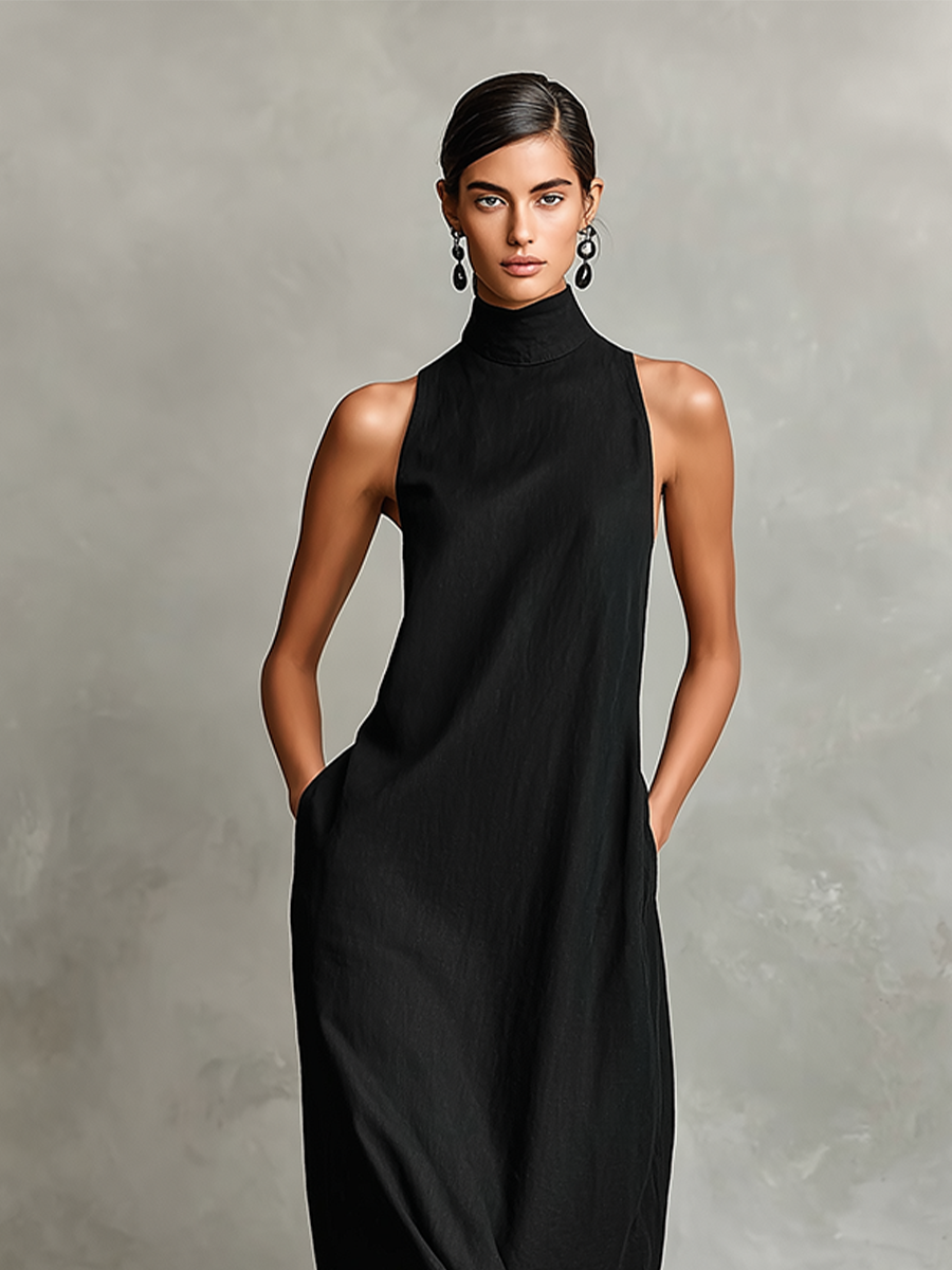 Darielle | Refined Sleeveless Flowing Maxi Dress