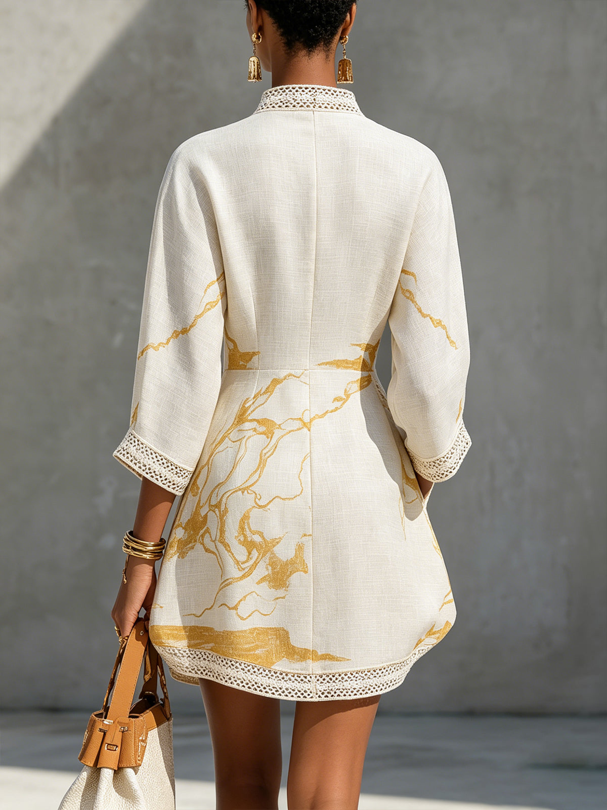 Willora | Artisan V Neck Mini Dress