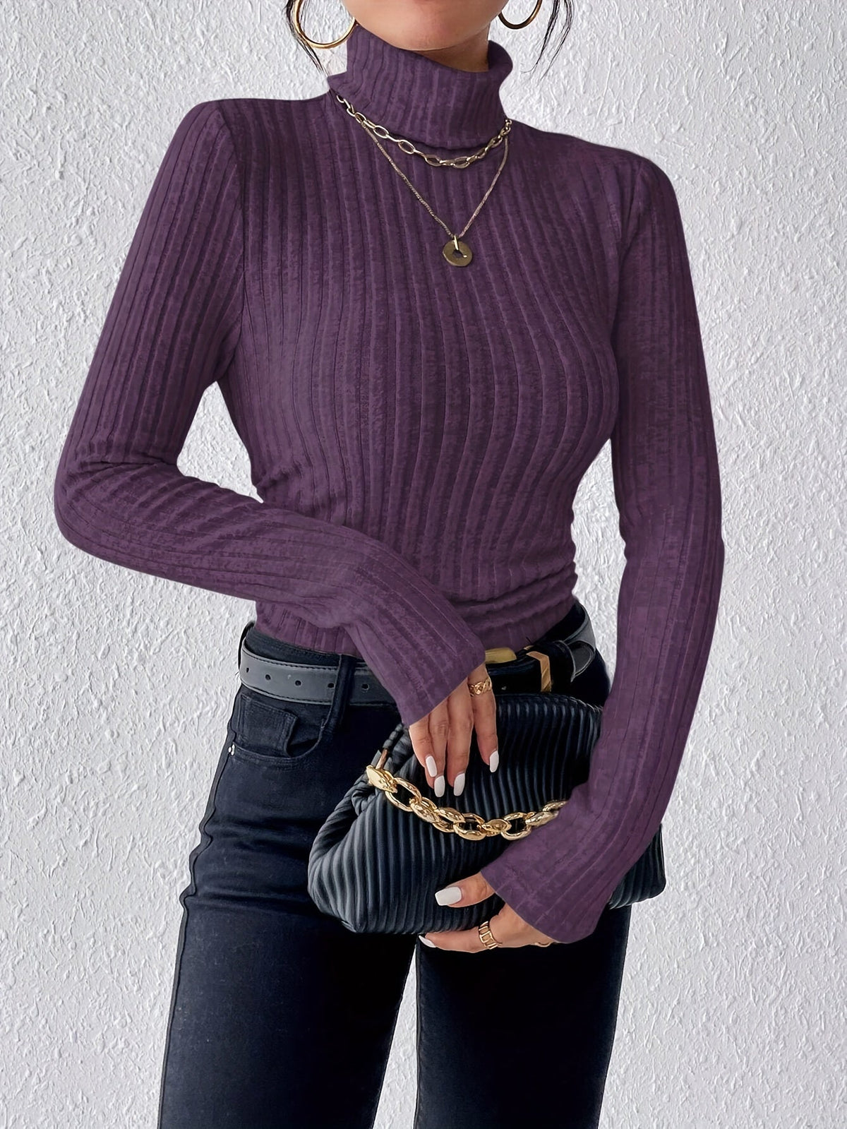 Hadley | Slim Fit Ribbed Turtleneck Sweater
