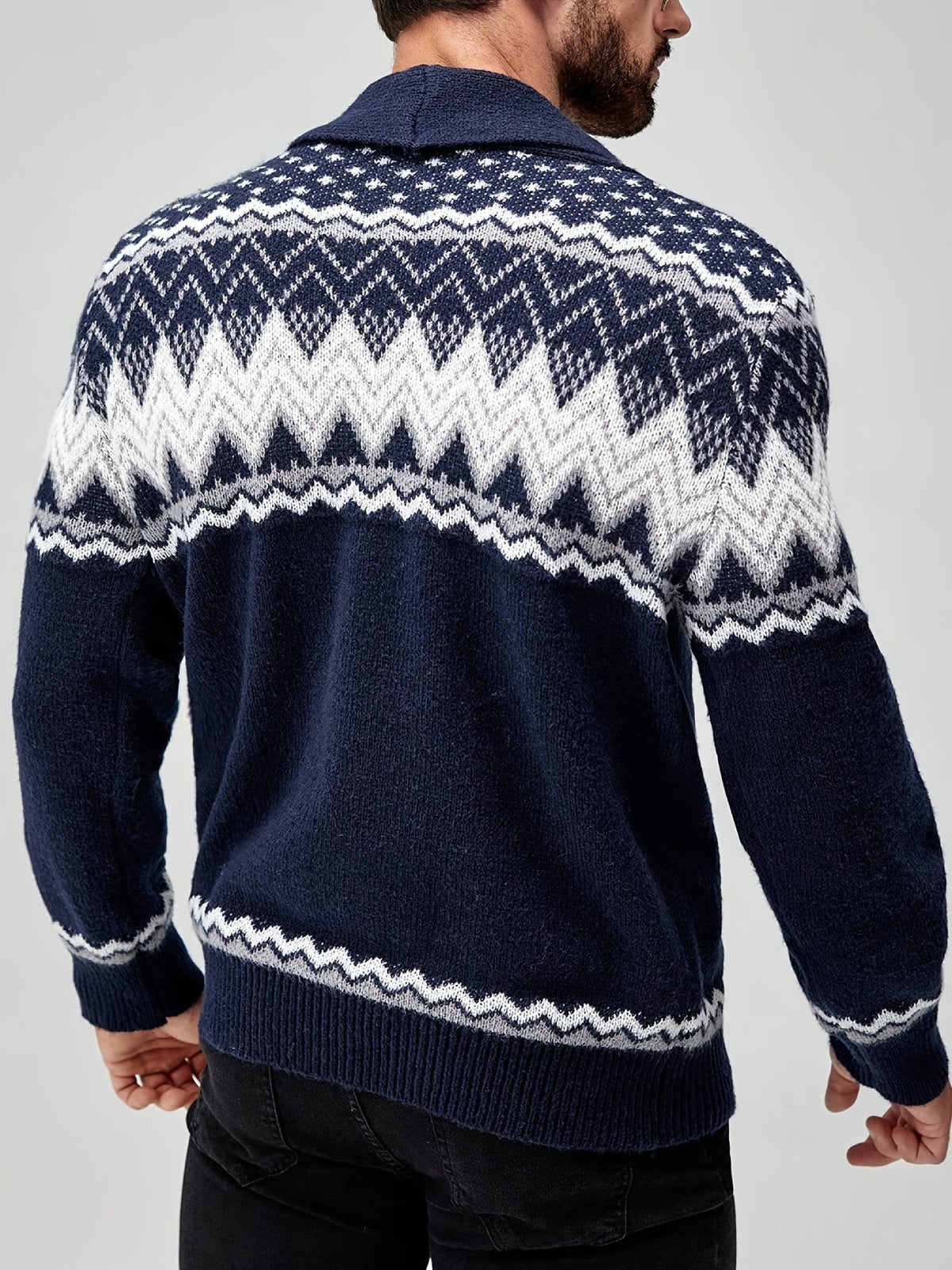 Torrance | Nordic Pattern Button Cardigan