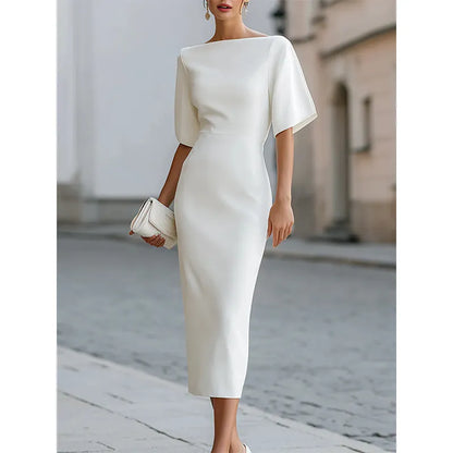Xavrielle | Refined Half Sleeve Midi Dress