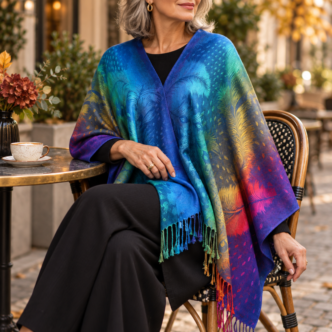 Kalienne | Vibrant Floral Tassel Scarf