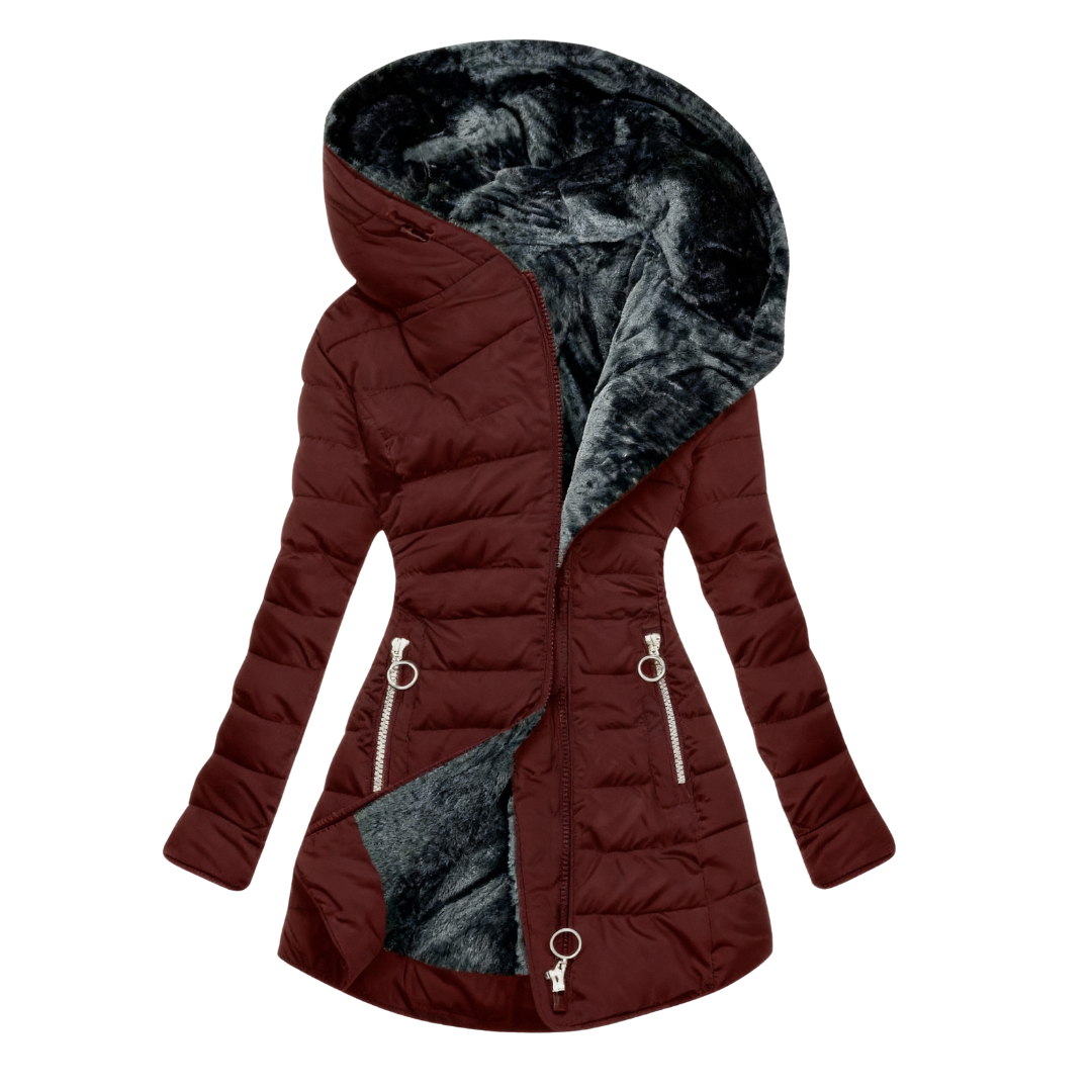 Keely | Plush Lined Hooded Puffer Coat