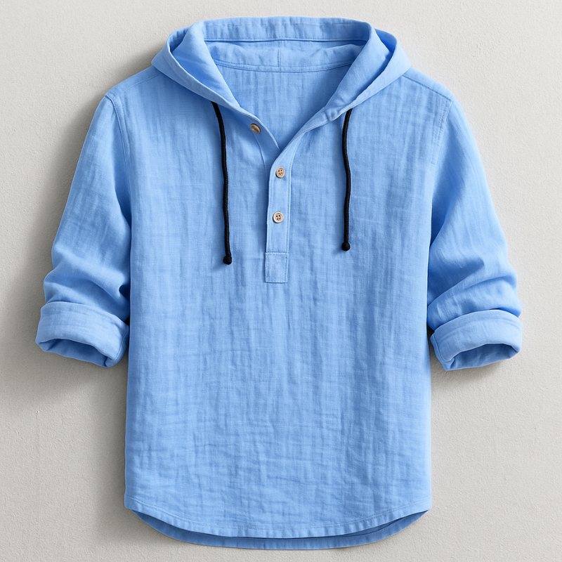 Daxton | Lightweight Long Sleeve Hooded Shirt