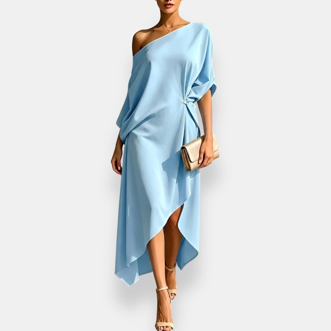 Theodosia | Ruched Side Cocktail Dress