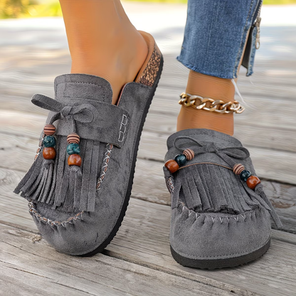 Norvica | Tassel Detail Casual Mule Loafers