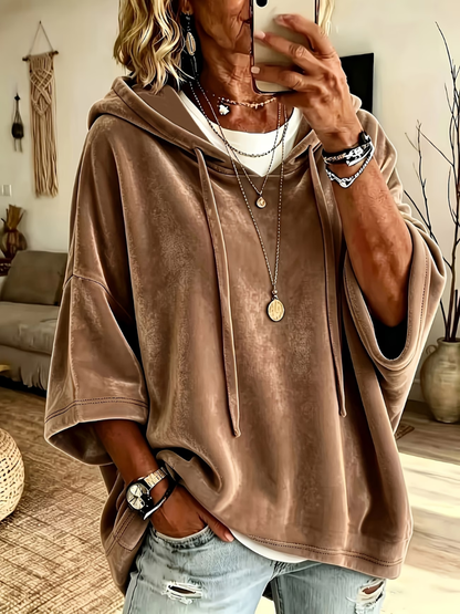 Delyra | Relaxed Oversized Hooded Sweatshirt