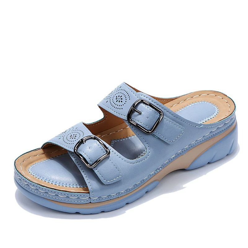 Lysoria | Double Buckle Comfort Sandals