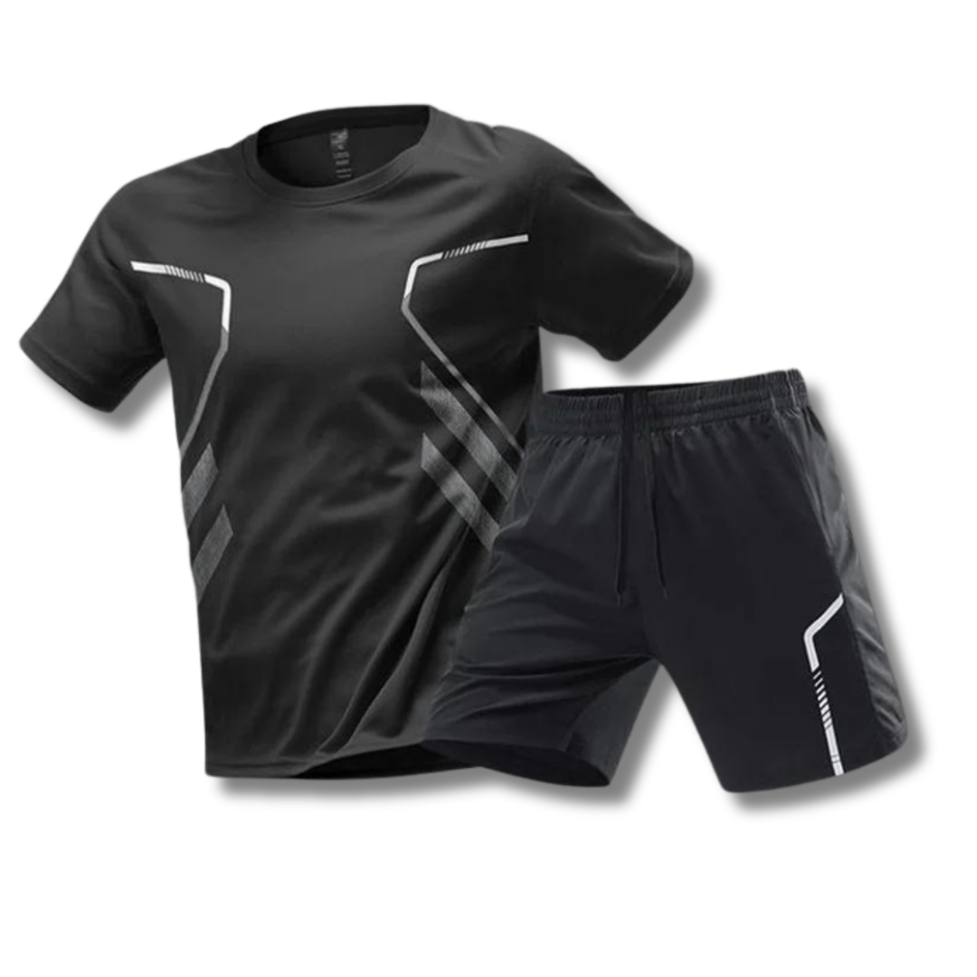 Leofric | Performance Training T Shirt And Shorts Set