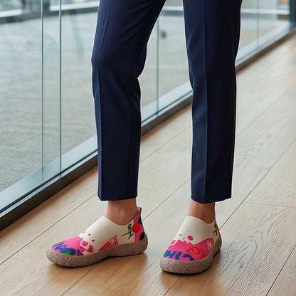 Marenna | Artistic Print Comfort Slip Ons
