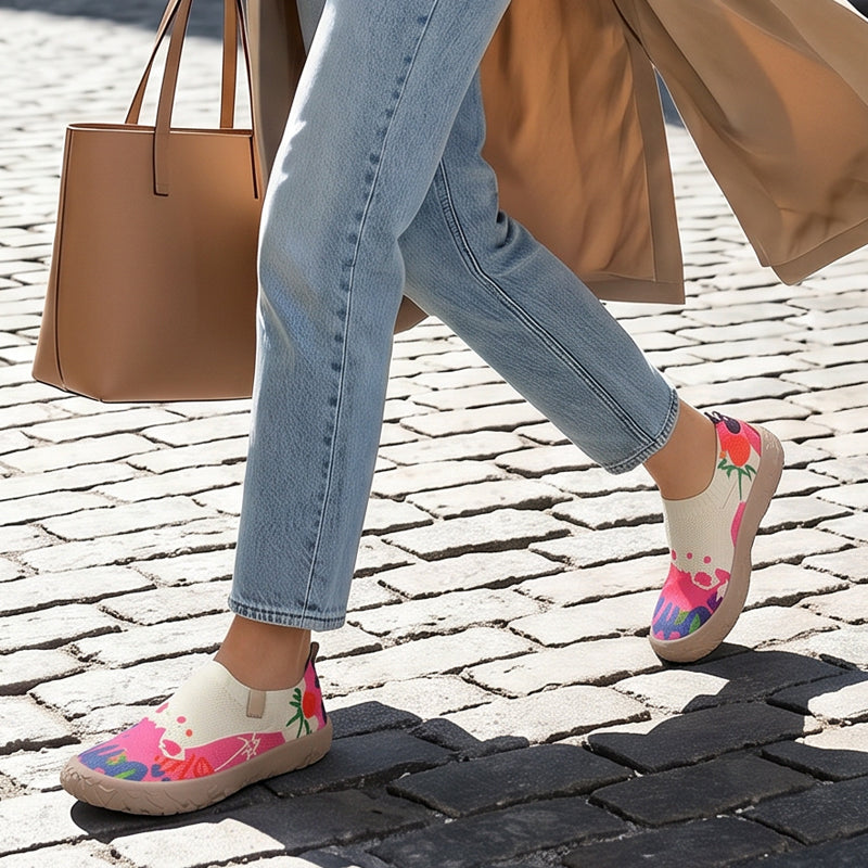 Marenna | Artistic Print Comfort Slip Ons