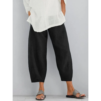 Oriana | Soft Drape Cropped Trousers