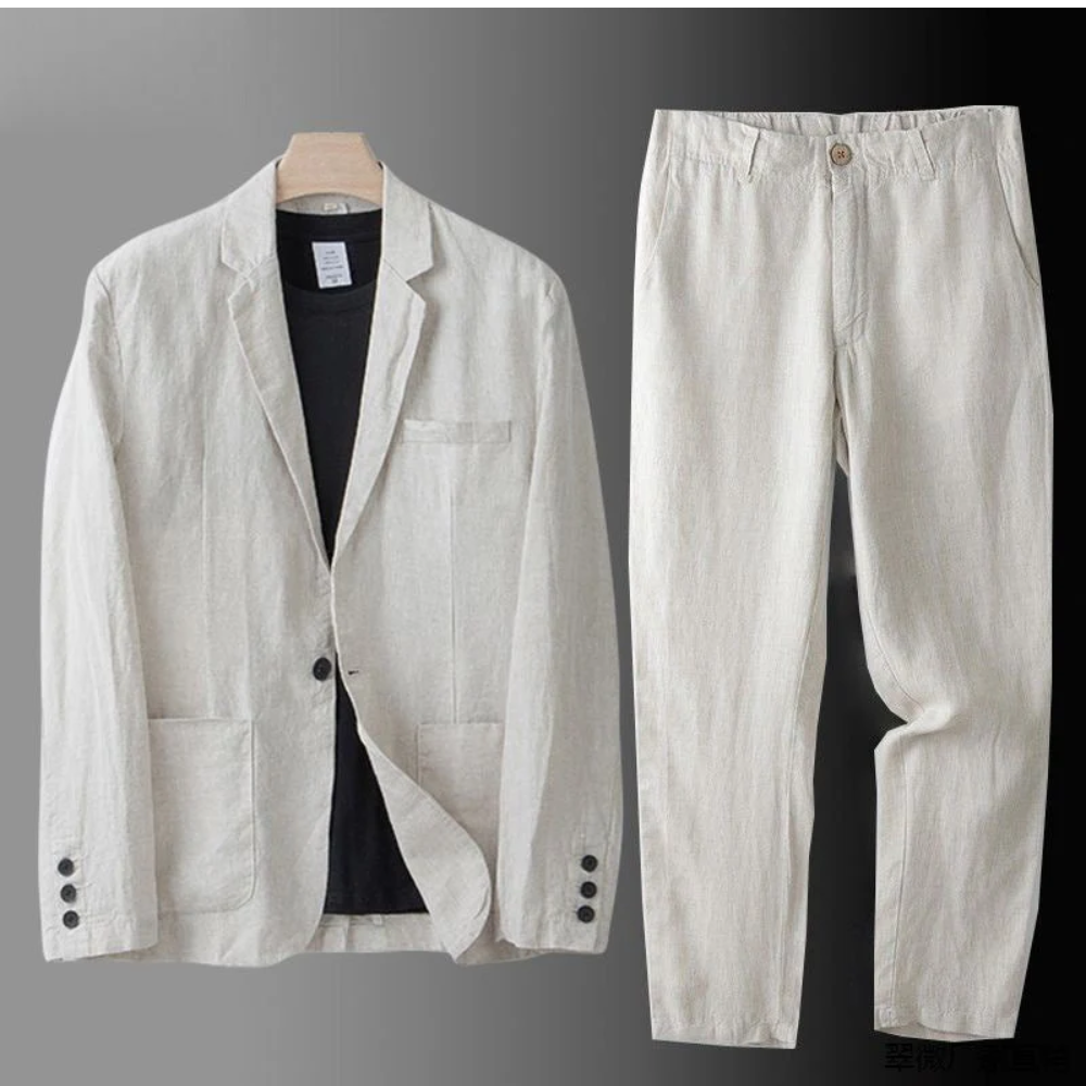 Iskander | Tailored Linen Two Piece Set