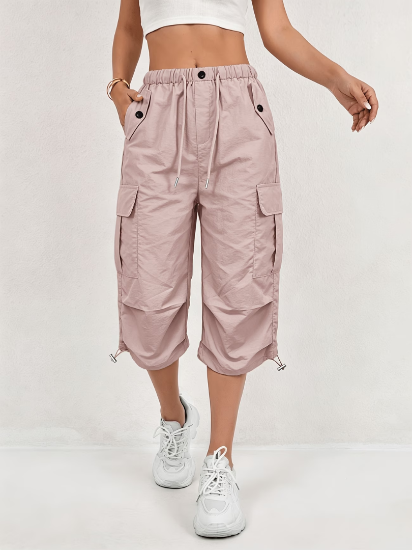 Monroe | Comfort Fit Cargo Capri Trousers