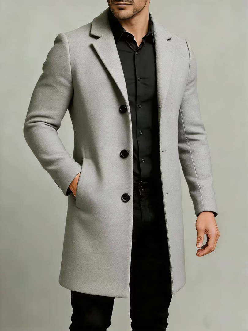 Griffin | Refined Notch Lapel Overcoat