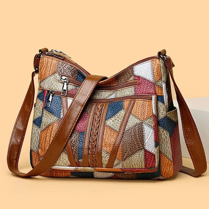 Kirelle | Geometric Patchwork Crossbody Bag