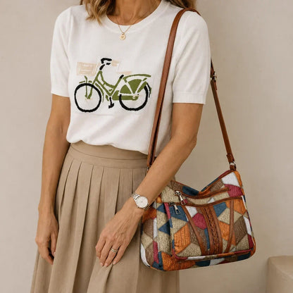 Kirelle | Geometric Patchwork Crossbody Bag
