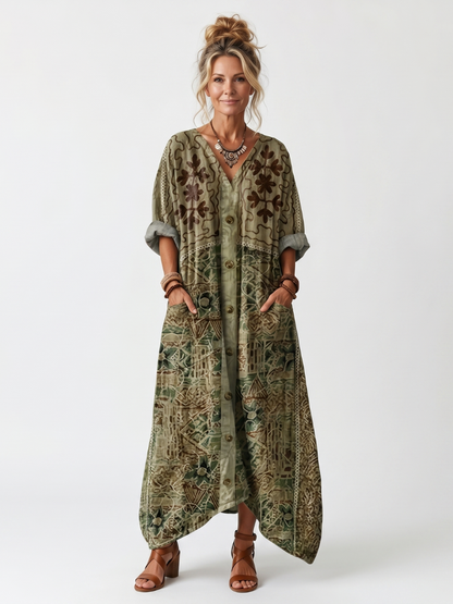 Dorevina | Vintage Inspired Boho Maxi Dress