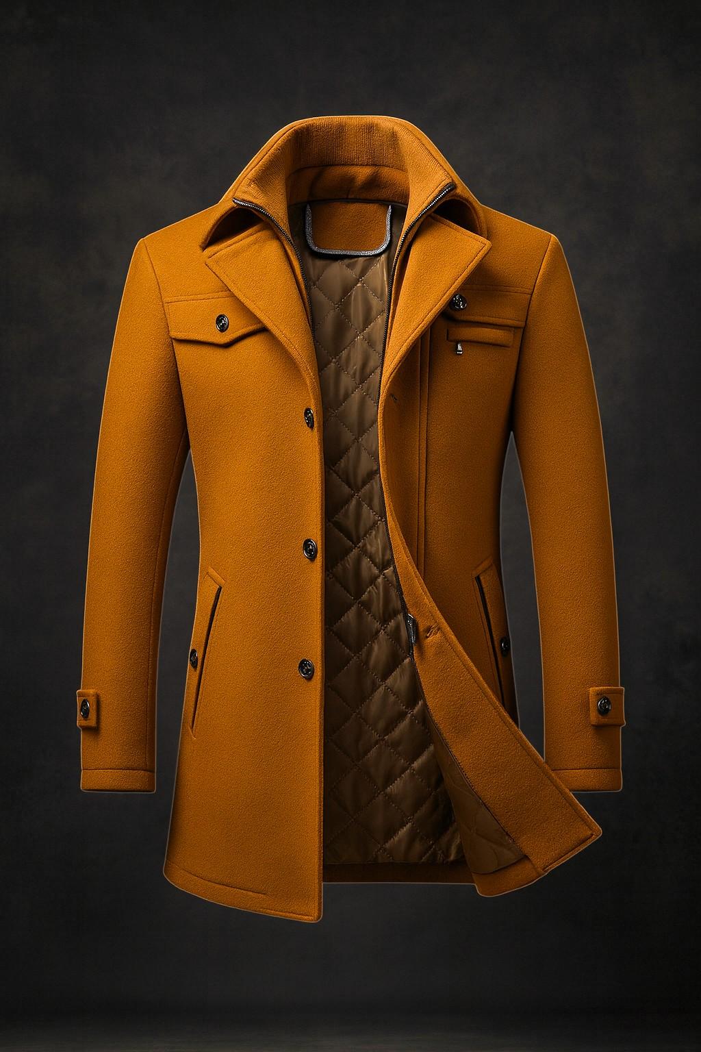 Tavish | Classic Stand Collar Wool Coat