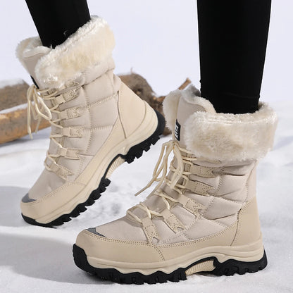 Ulrika | Plush Lined Lace Up Winter Boots
