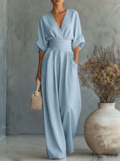 Aurellise | Elegant Wide Leg Jumpsuit
