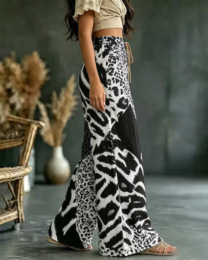 Wisterra | Abstract Leopard Lounge Trousers