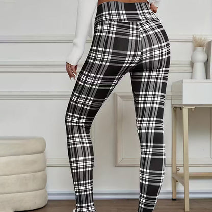 Ginevera | High Waist Plaid Leggings