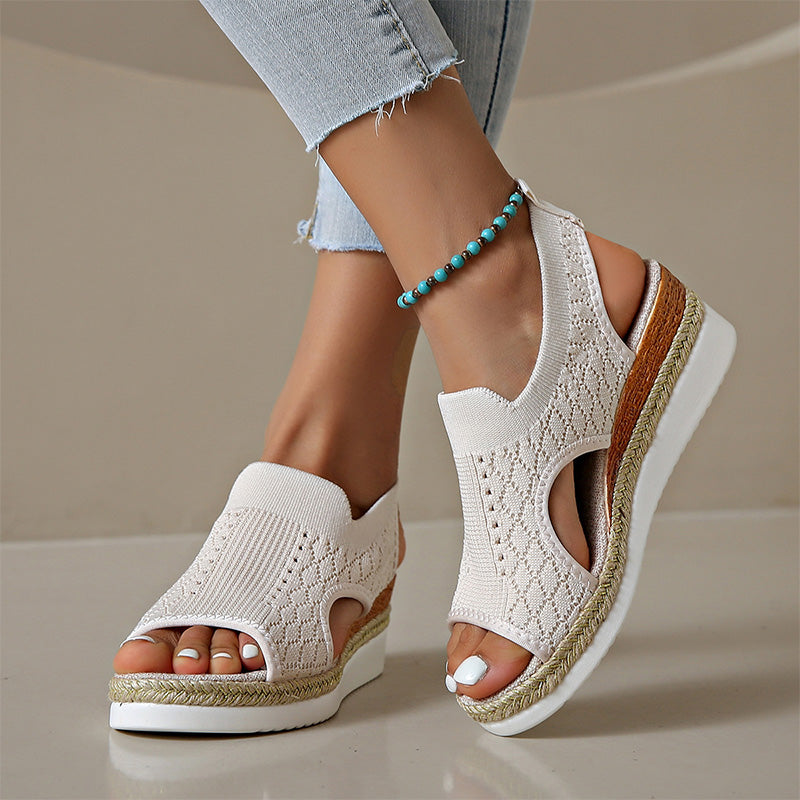Briseina | Cushioned Platform Walking Sandals