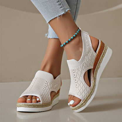 Briseina | Cushioned Platform Walking Sandals