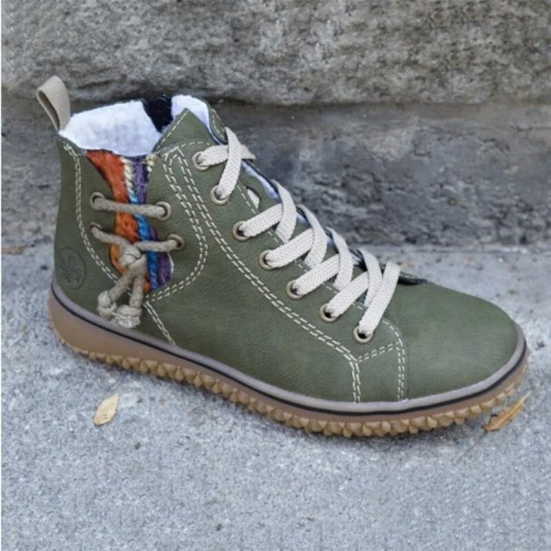 Mirelda | Warm Zip Ankle Boots