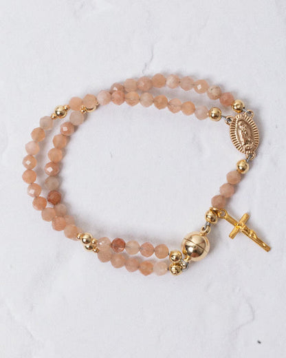 Elyssara | Cross Pendant Beaded Necklace