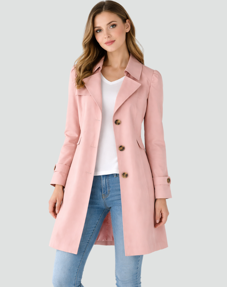 Averette | Classic Single Breasted Trench Coat