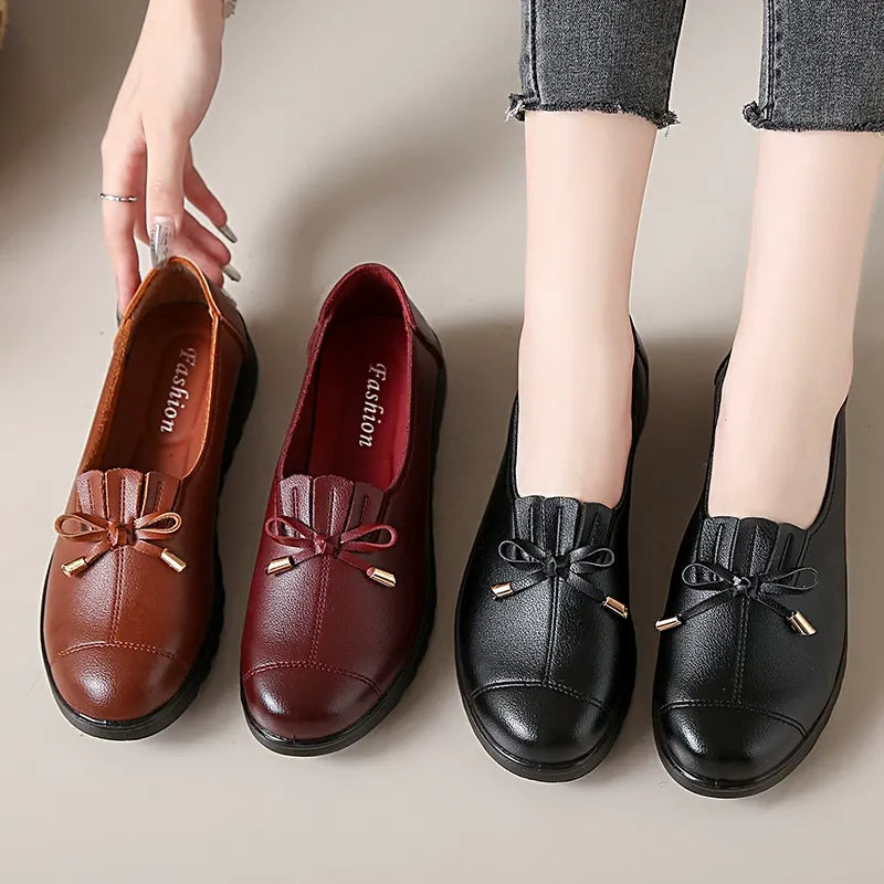 Gwenora | Bow Front Everyday Loafers