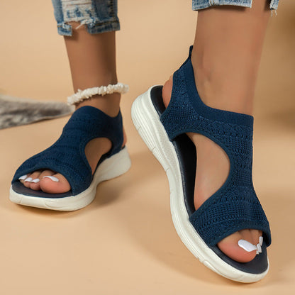 Kinsley | Woven Cut Out Comfort Sandals