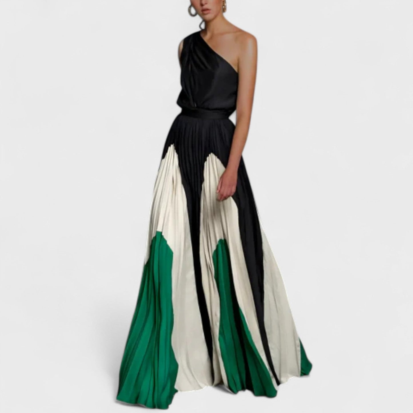 Bellerive | Colour Block Evening Maxi Dress