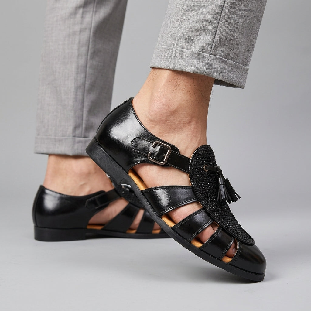 Armand | Woven Tassel Fisherman Sandals
