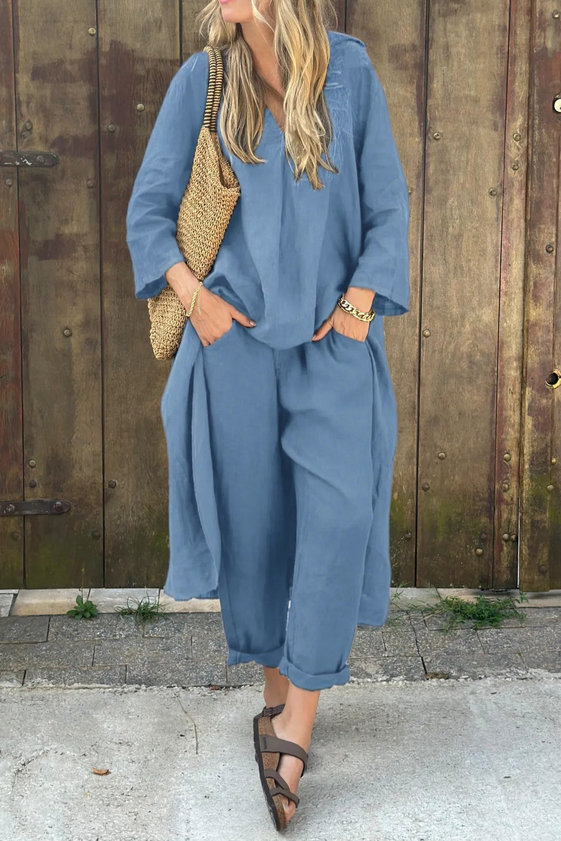 Evania | Relaxed Linen Two Piece Set